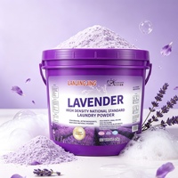 Deterjen Bubuk 4.5kg Aroma Lavender Formula Terkonsentrasi Daya Bersihkan Kuat Perawatan Kain Lembut Merek Kustom