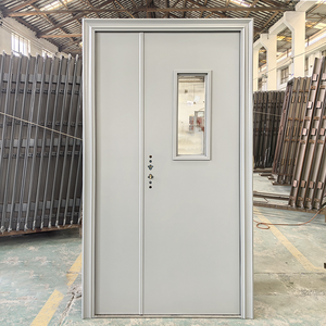 TECHTOP <span class=keywords><strong>Porte</strong></span> principale en acier antirouille résistant à la corrosion <span class=keywords><strong>Porte</strong></span> d'entrée extérieure en métal de sécurité pour maison côtière - Product Image 1