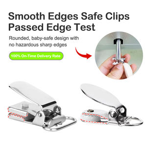 Clips para Chupetes al por Mayor, Libres de BPA, Clip para Pezones, Cordón de Nailon, Juguete de Dentición para Bebés - Product Image 4