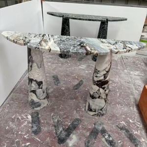 カスタムモダンデザインナチュラルグリーン大理石コンソールテーブルホーム家具室内装飾 - Product Image 3