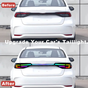 Conjunto de Luces Traseras LED AURON de 12V, Nuevas, Rojas, de ABS, Impermeables, para Corolla 2019-2025, Modificación, Actualización, Luces Guía RGB - Product Image 2