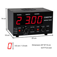 Chronomètre de boxe LED CHEETIE pour entraînement par intervalles, équipement de boxe numérique haute vitesse, intensif, en métal, certifié CE