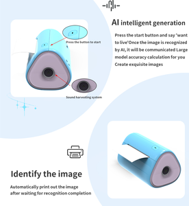 <span class=keywords><strong>Super3</strong></span> KI-Sprachsteuerung Mini Thermodrucker Unabhängige Tasten Smart 203dpi Hochauflösend Großhandel Kabellos - Product Image 3