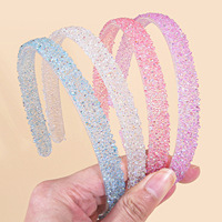 CLARMER-Bandeau pour enfants, tube en cristal coloré, élégant, nouvelle mode, bandeau en strass à fond plat pour enfant