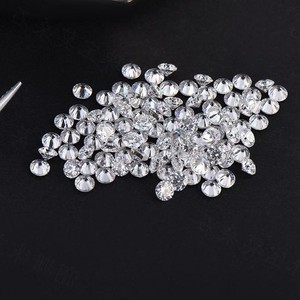 Moissanite Round Brilliant Cut 0.8-2.9mm Super White Lab Created Gemstone For Jewelry Making - Product Image 4