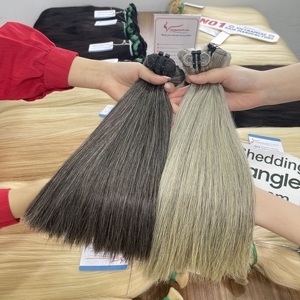 ผมแท้เวียดนาม เทนห์อัน T423 100% เวอร์จิ้น เรมี สีเทาธรรมชาติ ผมตรง สีอ่อนและสีเข้ม สำหรับต่อผม น้ำหนัก 100 กรัม พร้อมส่ง - Product Image 6