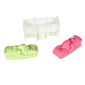 Santa Claus Shaped Silicone <b>Mold</b> For Candle Soap Cake Baking DIY Craft Molding Tools - Product Image 5