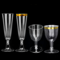 Mini Coupes à Dessert de 5 Oz, Petits Gobelets en Plastique, Verres à Vin, Tasses de Service pour Bar, Fêtes, Mousse, Dessert et Verres à Shot