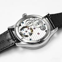 Montre de sport pour homme 42 mm, cadran guilloché CNC, mouvement mécanique tourbillon authentique, entièrement en acier inoxydable, étanche 5 bars