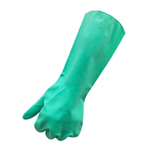 Gants de sécurité en nitrile résistants aux produits chimiques, bouts des doigts texturés, antidérapants, pour le nettoyage industriel, la fabrication mécanique, la protection - Product Image 2
