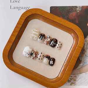 <span class=keywords><strong>Uñas</strong></span> Postizas Acrílicas Rosadas Hechas a Mano, Estilo Francés, en Caja, <span class=keywords><strong>Uñas</strong></span> Artificiales <span class=keywords><strong>de</strong></span> Presión, Venta Caliente - Product Image 5