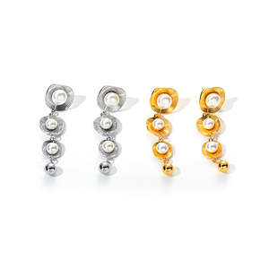Pendientes de Moda PND202404-254 con Detalle Plateado - Product Image 1