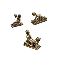 Statue érotique en laiton jouet adulte petit porte-clés décoratif artisanat en cuivre
