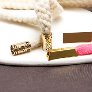 وصل حديثًا أحذية معدنية محفورة مخصصة أربطة سدادة حبل تصميم نمط نهاية السلسلة للرباط هوديس/كلب نيوفوندلاند - Product Image 5