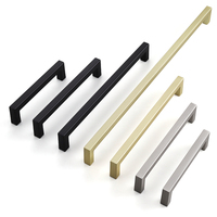 Poignées modernes en alliage d'aluminium de Chine 128mm Poignées de porte Armoires Tiroirs Armoires Commodes Chambres à coucher Salles de bains Quincaillerie chinoise