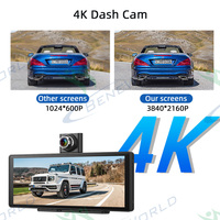 Reproductor Multimedia IPS HD Premium, Pantalla Táctil Portátil con Carplay Inalámbrico, Android Auto y Mirror Link para Automóvil