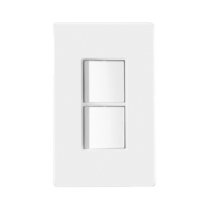 Interruptor de Luz Decorativo Duplo Barep UL Listado, Branco, Monopolar 15A 120V, In-<span class=keywords><strong>Wall</strong></span>, Placa de Parede Incluída - Product Image 5