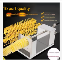 Nouvelle machine à découper les pommes de terre en spirale, coupe-pommes de terre en spirale, coupe-pommes de terre en tornade, en acier inoxydable 304, multifonctionnelle