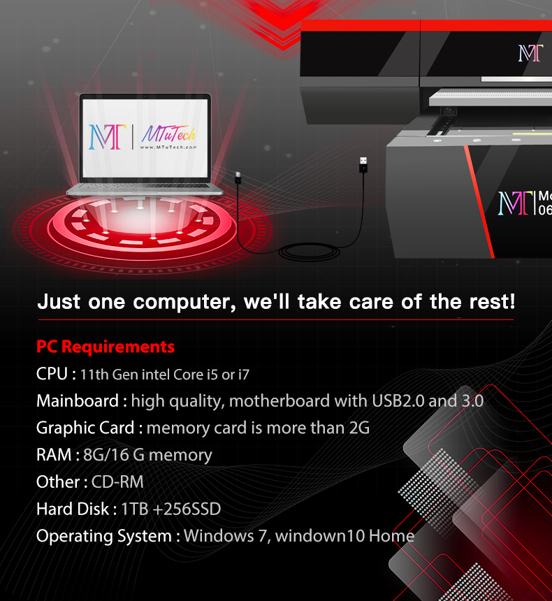 MT Refreto<i></i>nic UV Flatbed printer MT-UV6090pro me<i></i>tal glass  printing machine