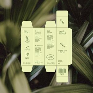 Emballage de maquillage personnalisé, emballage de luxe pour crème pour le visage, flacon de cosmétiques recyclé, emballage de cosmétiques en huile, boîte en carton - Product Image 1