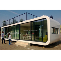 Bungalow modulaire préfabriqué, boutique conteneur, maison de jardin, café en plein air, restaurant, bureau, stand pour usage commercial