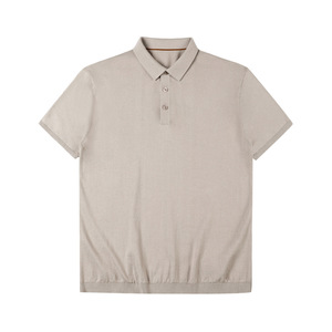Polo in Maglia da <span class=keywords><strong>Uomo</strong></span>, T-Shirt Tinta Unita in Cotone Pettinato, Maglietta Basica con Colletto, Polo a Maniche Corte da <span class=keywords><strong>Uomo</strong></span> - Product Image 1