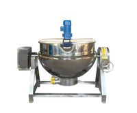 Grande marmite à soupe industrielle 50L-1000L 304 sus suace confiture cuisinière à agitation gaz électrique chauffage à vapeur mélange veste bouilloire