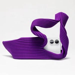 Nouveauté : Pochette tricotée portable <span class=keywords><strong>pour</strong></span> téléphone portable, étui de poche <span class=keywords><strong>pour</strong></span> iPhone, chaussettes de poche - Product Image 5