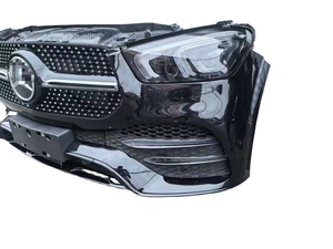Paraurti Anteriore per Mercedes-Benz <span class=keywords><strong>GLC</strong></span> X254 2023-2026 AMG-Line, Verniciato <span class=keywords><strong>Nero</strong></span> con Griglia Diamantata e Foro per Radar ACC - Product Image 3