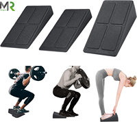 3 en 1 antidérapant Squat Wedge Blocks Slant Board Calf Stretcher Angles multiples Exercice Wedge Calf Foot Stretcher