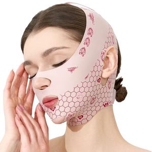Petit masque de levage de sommeil sculpté en V sans trace anti-affaissement étanchéité du visage pansement français produit de soins de beauté et personnels - Product Image 5