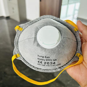 OEM 20Pack FFP2 Carbon Valved Cup Máscara de Poeira Respirador Particular Descartável com Nariz Ajustável Clipe Máscara de Poeira KN95 Cup Máscara - Product Image 1