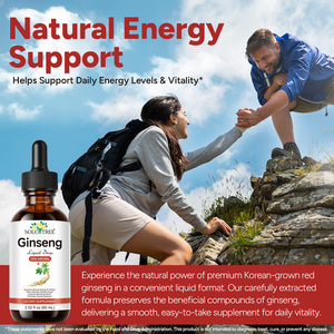 SOLOTREE 60ml Integratore di Ginseng <span class=keywords><strong>Rosso</strong></span> Panax Vegano Senza Alcool per Supporto dell'Umore ed Energia, Estratto di Ginseng in Gocce Liquide per Uomini e Donne - Product Image 5
