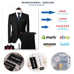 Y2603 <span class=keywords><strong>Completo</strong></span> da <span class=keywords><strong>Uomo</strong></span> Stile Britannico, Giacca Slim Fit + Gilet + Pantaloni, Set 3 Pezzi, Abiti Formali da Ufficio, <span class=keywords><strong>Completo</strong></span> da Sposo per Matrimonio - Product Image 3