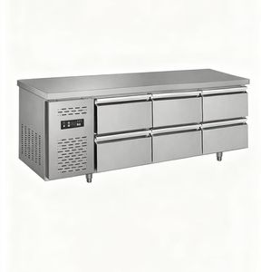 Tavolo espositore insalata <span class=keywords><strong>frigorifero</strong></span> tavolo bar con <span class=keywords><strong>cassetti</strong></span> refrigerazione Display raffreddamento diretto refrigeratore Hotel cucina <span class=keywords><strong>frigorifero</strong></span> - Product Image 1