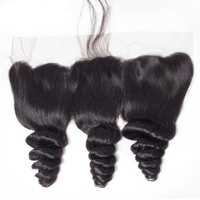 Rambut India Grosir 100% Remy Virgin 3+1 3 Bundel 10-30'' Loose Wave Weavons Bebas Rontok Dapat Diwarnai Human Hair Closure