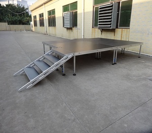 Plate-forme portative extérieure d'étape de l'aluminium 1x2m 4x8ft d'étape de grand événement avec la balustrade - Product Image 6