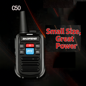 2PCS/SET Mini Walkie Talkie Analógico BF-C50, Transceptor de Radio PTT, Intercomunicador Portátil, Radio Bidireccional con Alcance de hasta 5KM en Áreas Abiertas - Product Image 3