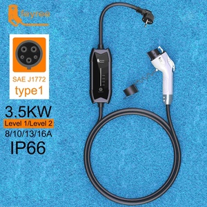 Estación de Carga Rápida Portátil para Vehículos Eléctricos de Nivel 2, 3.5KW 16A, Monofásica, Tipo 2 - Product Image 6