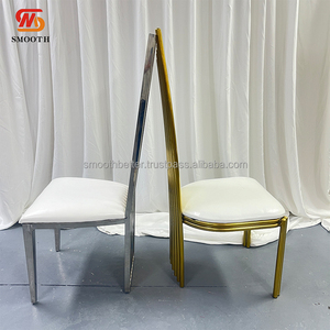 Sedia per Banchetti <span class=keywords><strong>e</strong></span> Eventi in Acciaio Inossidabile <span class=keywords><strong>Argento</strong></span> <span class=keywords><strong>e</strong></span> <span class=keywords><strong>Oro</strong></span> dal Design Moderno SMOOTH - Product Image 6