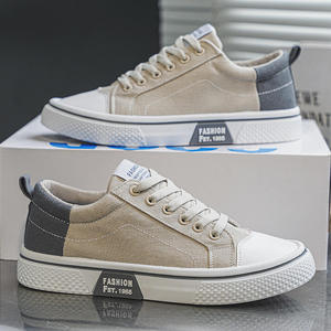 Nuevas zapatillas deportivas de lona con cordones, transpirables, modernas, para estudiantes, para caminar, informales, antideslizantes, para hombre, zapatillas de lona a la moda. - Product Image 1