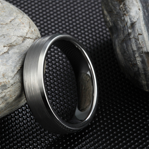 Oahlan Đồ Trang Sức Thời Trang Cá Nhân 4Mm/6Mm/8Mm Chống Gỉ Chải Tinh Khiết Tungsten Carbide Nhẫn Cho Nam Giới Cưới Engagement Quà Tặng - Product Image 4