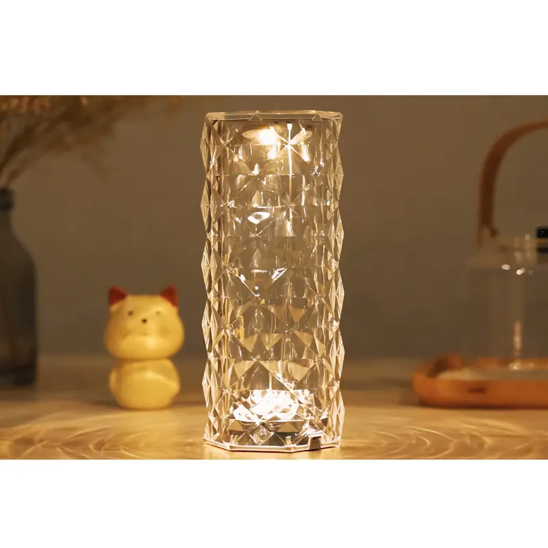 Tischlampe Kristall Lampe LED cristal Rose Table Lamp