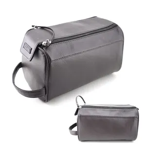 กระเป๋าเครื่องแป้งหนังแท้แบบกำหนดเอง,ชุดกระเป๋า Dopp กระเป๋าเครื่องสำอางสำหรับผู้ชายกระเป๋าเดินทาง