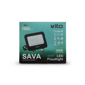 Projecteur LED extérieur Vito 20W, lumière naturelle 4000K, 2000lm - Product Image 3