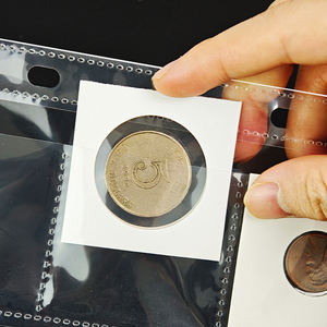 Protector de Hojas para Monedas sin PVC, 2x2 Pulgadas, Hojas Sueltas de Material PP, Páginas para Carpeta de Monedas para Archivadores de <span class=keywords><strong>3</strong></span> y 4 Anillas - Product Image 4