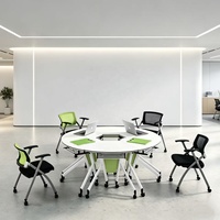 Table de conférence pliable d'usine pour salles de réunion, formations et bureaux modulaires