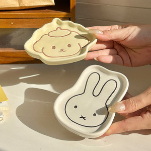 Simpatici Piattini per Salse in Porcellana a Forma di Gatto, Stile Giapponese, Dipinti a Mano, 4 Pollici - Product Image 5