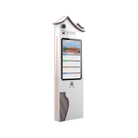 Kiosco de tótem de parada de autobús digital independiente de sombra completa 4K Señalización digital de parada de autobús Lcd legible con luz solar