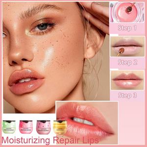 Organic Vegan Lips Care Exfoliating Strawberry Watermelon Apple Bee Lip Balm Sleeping Lip Mask - Product Image 6